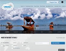 Tablet Screenshot of lohanatoursindia.com